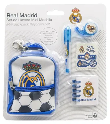 Obrázek produktu pro Sada fanouškovské tašky a přívěsku na klíče Real Madrid