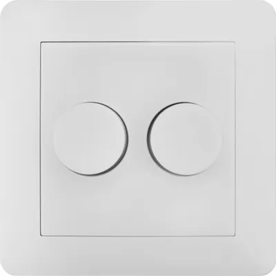 Produktbild von Ledvion - Abdeckschalter Doppeldimmer Dimmerknopf  - Drücken / Drehen -  EU -