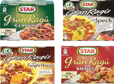 Produktbild von 4x Il mio Gran ragù Star testset italienich tomatensauce 2x 180g sauce Tomaten