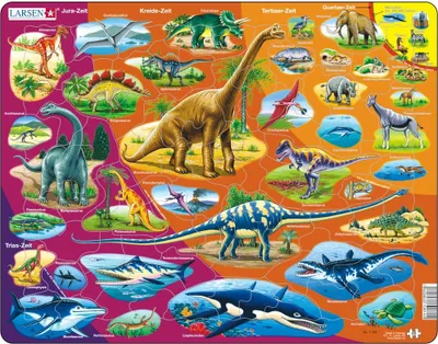 Produktbild von Larsen Zeitalter - Dinosaurier 85-tlg.