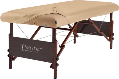 Produktbild von Master Massage Abwischbar Ölresistenter Schutzüberzug Bezug aus Kunstleder für Massageliege Massagetisch-Beige