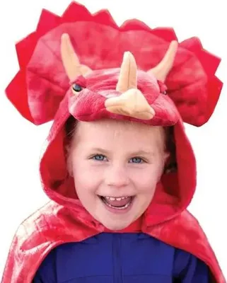 Produktbild von Triceratops Hooded Cape - Kindercape Dinosaurier
