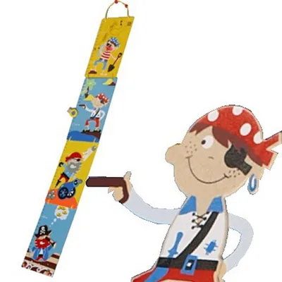 Immagine prodotto di Simply for Kids Houten Piraten Groeimeter