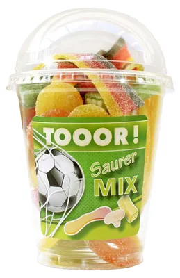 Produktbild von Snack Service Sauer MIX Tooor! Becher Saure Fruchtgummi Mischung 200g
