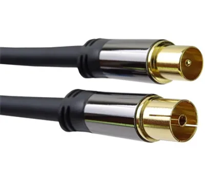 Image de PremiumCord Antenne TV HQ Câble patch M/F 75Ohm (135dB) 4x blindé 1,5m