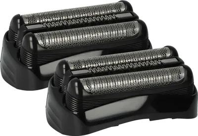 Produktbild von vhbw 2x Scherköpfe Ersatz für Braun 21S, 21B für Elektrorasierer, Schwarz