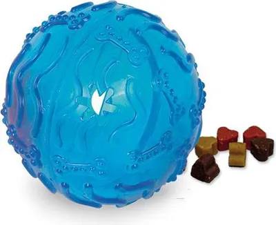 Produktbild von Nobby TPR Snackball Blau 8 cm 1 Stück