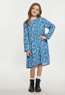 Image de Robe SAPORTA pour fille (enfant) - bleue, taille 122