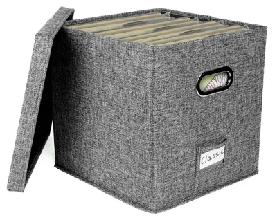 Produktbild von Aufbewahrungsbox für Vinyl-Schallplatten mit Rollen, Fassungsvermögen: 100 Platten