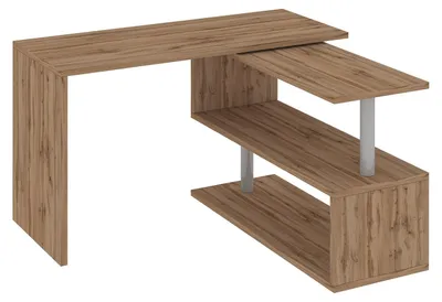 Immagine prodotto di Scrivania con Gamba ad S Girevole 120/65x50x75 cm Volta Quercia Wotan