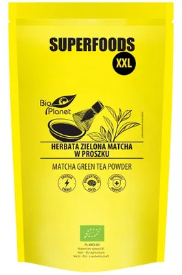 HERBATA ZIELONA MATCHA BIO 500 g - BIO PLANET SUPERFOODS