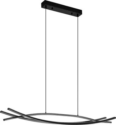 Produktbild von Lucande LED-Hängeleuchte Sayori, 98 cm, schwarz, dimmbar