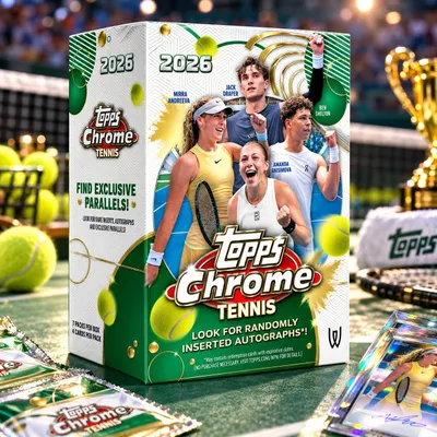 Produktbild von 2026 Topps Chrome Tennis Value Box Englisch