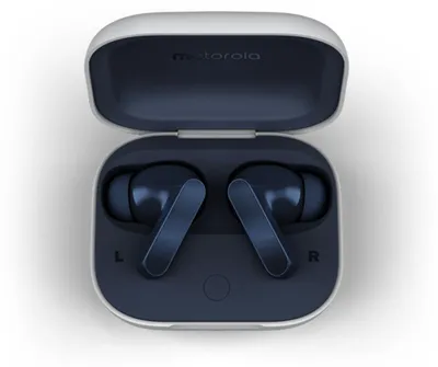 Produktbild von Motorola Moto Buds, Kabellos, Anrufe/Musik/Sport/Alltag, Kopfhörer, Blau