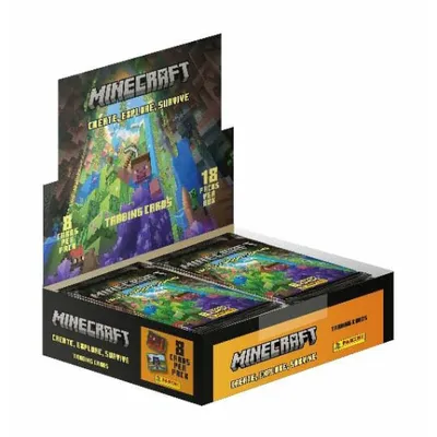 Obrázek produktu pro Minecraft - Vytvořit, prozkoumat, přežít Obchodní karty Flow Packs Display (18)