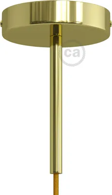 Image de Kit Creative-Cables : rosace cylindrique en métal avec serre-câble de 15 cm - Laiton