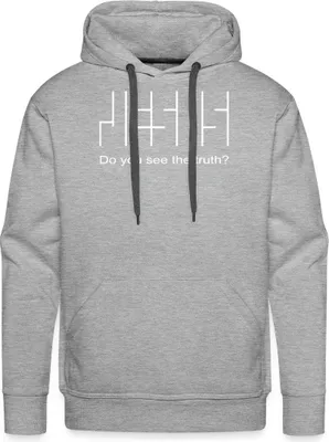 Produktbild von Spreadshirt Jesus Glaube Christlich Do You See The Truth Männer Premium Hoodie, M, Grau meliert