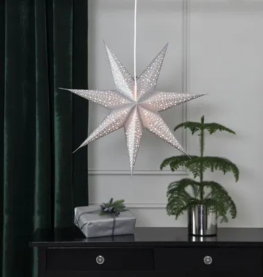 Produktbild von Star Trading 501-26, Leichte Dekorationsfigur, Silber, Stern, 600 mm, 600 mm, 150 mm