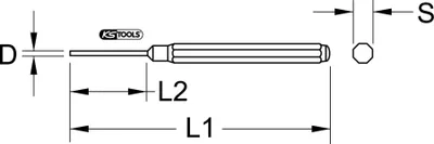 Produktbild von KS TOOLS 162.0392 Durchtreiber