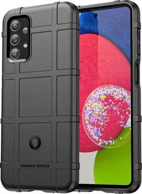 Produktbild von Mobigear Rugged Shield  Samsung Galaxy M23 Hülle Flexibles TPU Backcover Stoßfest - Schwarz