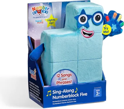 Produktbild von Learning Resources Lernspielzeug Sing-Along Numberblock Five Plüschfigur