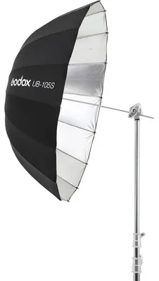 Immagine prodotto di Godox UB-105S Ombrello Parabolico 105cm interno argentato Riflettente