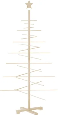 Zdjęcie produktu dla Drewniana choinka do udekorowania, 150 cm, lite drewno sosnowe