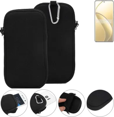 Produktbild von K-S-Trade Neopren-Hülle Handyhülle kompatibel mit Realme 12 Pro+ Schutzhülle Neoprenhülle Sleeve Schutz-Hülle Gürtel Tasche Case Holster
