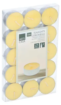 Obrázok produktu pre Vonkajšia sviečka Citronella, 15 kusov.