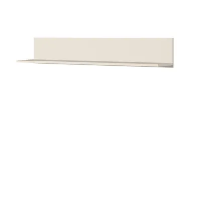 Produktbild von Wandregal, Hängeregal, Wandbord, Hängeboard, Wandablage, Hängeschrank, Wandbrett, Schweberegal BERGEN beigen, 120X20X20 skandinavischer Stil, Kaschmir