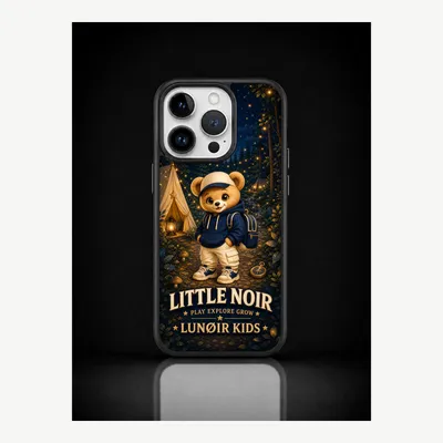 Image de Coque de protection pour iPhone 14 Pro, étui de téléphone avec motif noir – LUNØIR ©