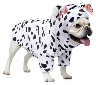 Hunde-Dalmatiner-Kostüm, Halloween-Hoodie, Small, Polyester