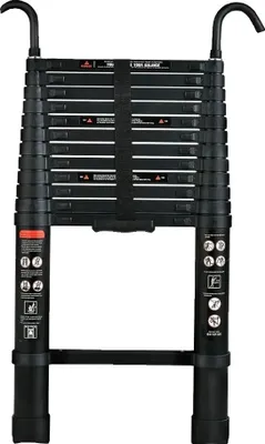Immagine prodotto di Scala telescopica, in lega di alluminio, portata 150 kg, 3,8 m (12,5FT)