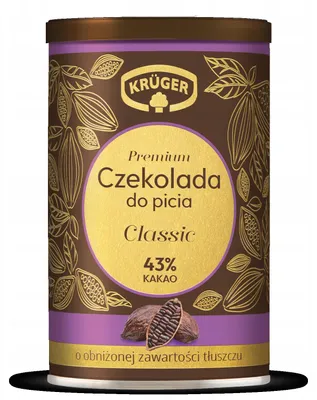 Zdjęcie produktu dla Kru Czekolada do picia 43% kakao 220 g