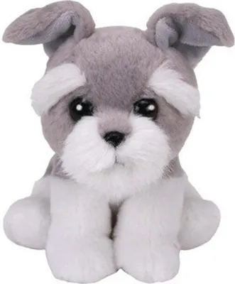 Produktbild von TY Beanie Boos 15cm Glubschi Harper Schnauzer Hund grau Stofftier Plüschtier