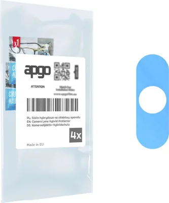Produktbild von apgo 4 Stück Hybrid Kameraschutz, Kamera-Schutzglas kompatibel mit Tecno Pop 3 Plus, Linsenschutz, 9H Härte, Schutz für Kameraobjektiv, Anti-Kratzer, transparent