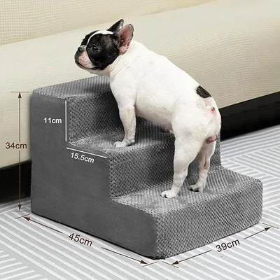Immagine prodotto di Scala per cani e gatti, lavabile, portatile - dimensioni: 45 x 39 x 34 cm