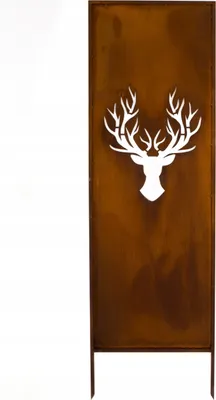 Immagine prodotto di Schermo privacy in metallo - 160 cm x 50 cm - acciaio inox - schermo privacy per giardino effetto ruggine - elemento schermo privacy - muro schermo privacy - decorazione giardino recinzione ruggine