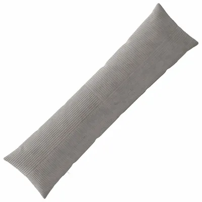 Image de Housse de coussin vidaXL ALMELO, gris clair, 40 x 145 cm, en corde