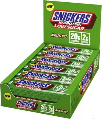 Produktbild von Snickers LOW SUGAR High Protein Bar (12x57g)