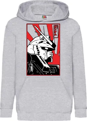 Produktbild von Kinder Kapuzenpullover Mobile Suit Gundam 02, 12-13 Jahr - 152 / Grau