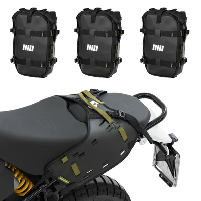 Obrázek produktu pro SCHNORR BagHub + boční brašny, sada 3 ks, 18 l, měkké brašny na motorku – kompatibilní s Ducati DesertX
