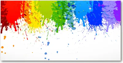 Produktbild von Tulup® Glas-Bild - 100x50 -Wandkunst - Wandbild hinter gehärtetem Sicherheitsglas  - Kunst: modern & klassisch - Regenbogenflecken - Mehrfarbig