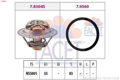 Produktbild von FACET Thermostat Kühlmittel 83°C für FIAT DUCATO Pritsche/Fahrgestell (230) DUCATO Bus (230) DUCATO Kasten (230L) passend für PEUGEOT 306 Schrägheck