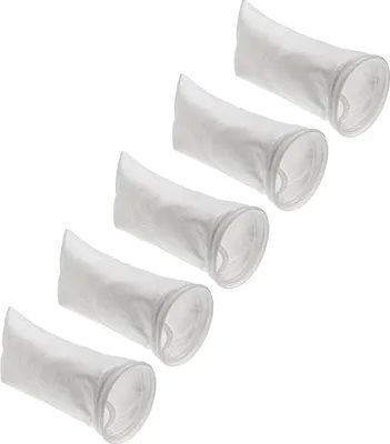 Produktbild von vhbw 5x Universal Filtersocke für Aquarien, Pools, Skimmer - Filterbeutel, Polyethylen, 18 x 25,3 cm, 100 Mikrometer Weiß