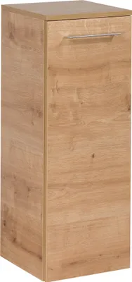 Zdjęcie produktu dla FACKELMANN szafka midi B.PERFEKT / Szafka łazienkowa z systemem cichego domykania / Wymiary (szer. x wys. x gł.): ok. 30 x 81 x 32 cm / Wysokiej jakości szafka midi do łazienki / Korpus: brązowy / Front: brązowy / Szerokość: 30 cm