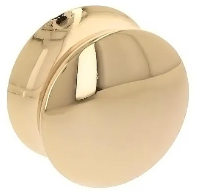 Imagen del producto de Pomo para mueble, hecho de zamak, con un diámetro de 40 mm y chapado en oro