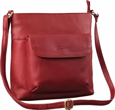 Produktbild von Benthill Shopper Damen Leder - Ledertasche mit Reißverschluss - Umhängetasche aus Echtleder - Handtasche Vintage - Bag Beutel - Schulterbeutel