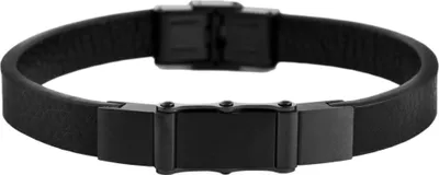 Produktbild von Akzent Echtlederarmband mit Edelstahlelement