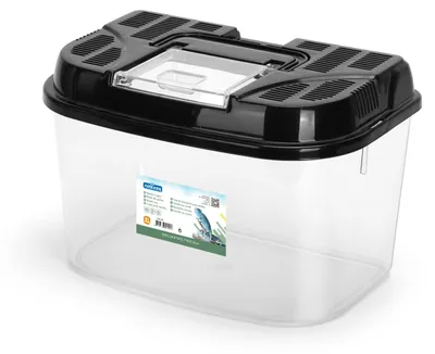 Immagine prodotto di Terrario in plastica per rettili, taglia XL: 34,8 x 22,1 x 21,6 cm